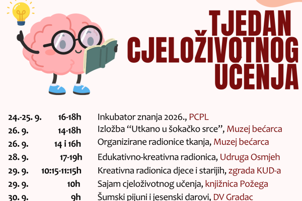 TJEDAN CJELOŽIVOTNOG UČENJA 2026. – UČENJE ZA SVE GENERACIJE!